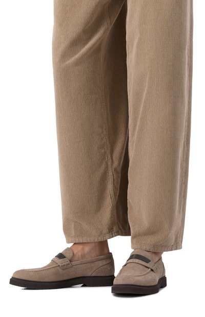 Пенни-лоферы из нубука BRUNELLO CUCINELLI, арт. MZDCG2370P, фото 3