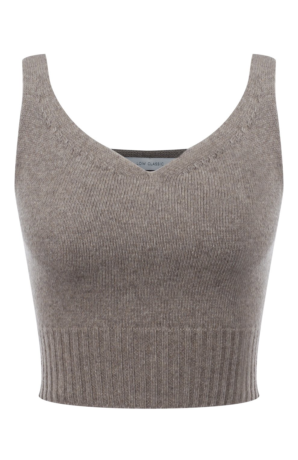 Топ из шерсти и кашемира LOW CLASSIC бежевого цвета по цене 22650 руб., арт. L0W21FW_KN01LK, фото 1 Топ из шерсти и кашемира LOW CLASSIC, арт. L0W21FW_KN01LK, фото 1