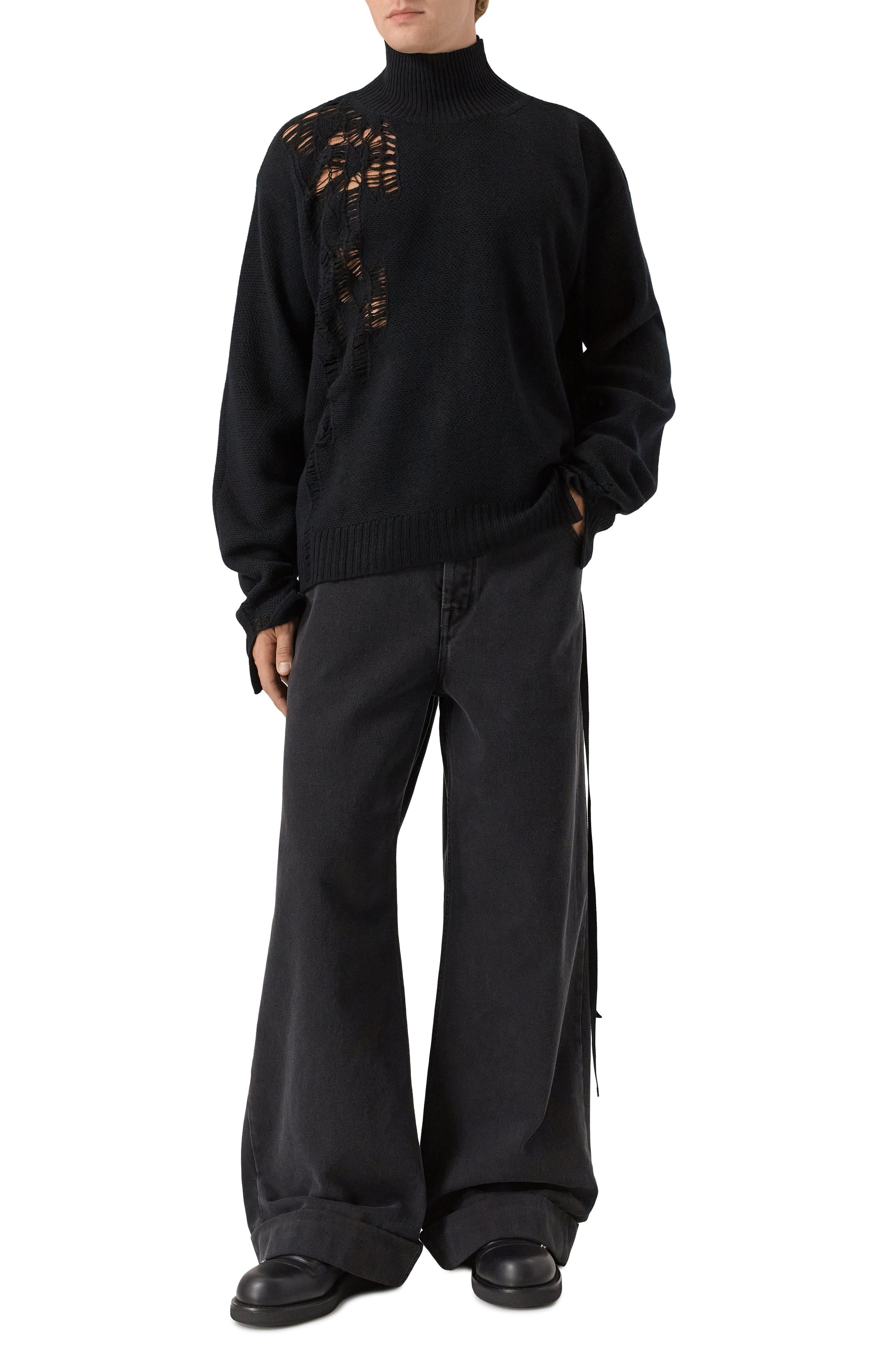 Шерстяной свитер ANN DEMEULEMEESTER, арт. B0013172/KN071, фото 2