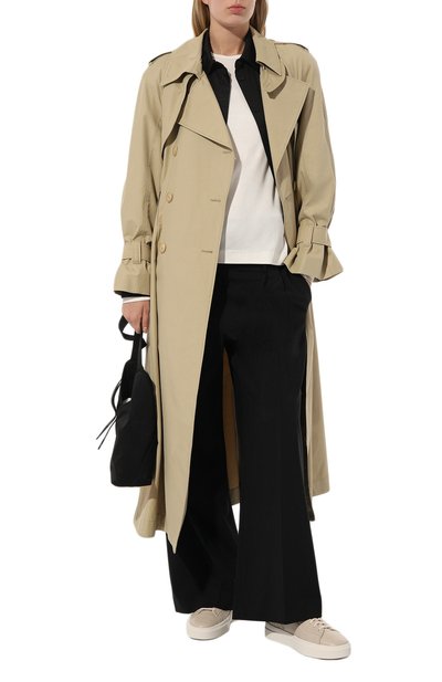 Кожаные кеды SANTONI бежевого цвета по цене 64150 руб., арт. WBGT60943PNNPSB0, фото 2 Кожаные кеды SANTONI, арт. WBGT60943PNNPSB0, фото 2