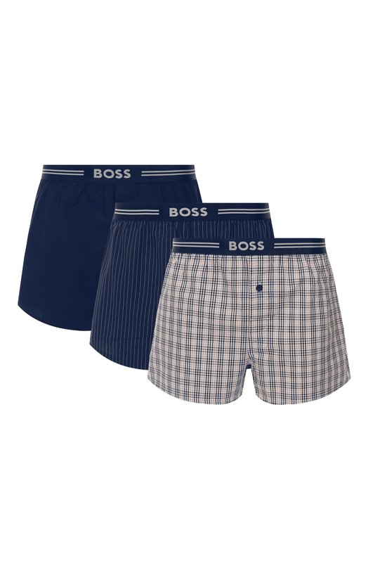 Комплект из трех боксеров BOSS 50480034 Синий 50480034
