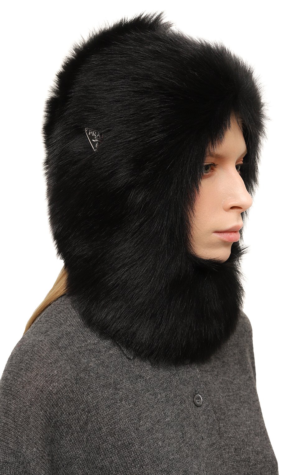 Меховой капюшон из овчины PRADA, арт. 1HC283-2D1U-F0002, фото 2