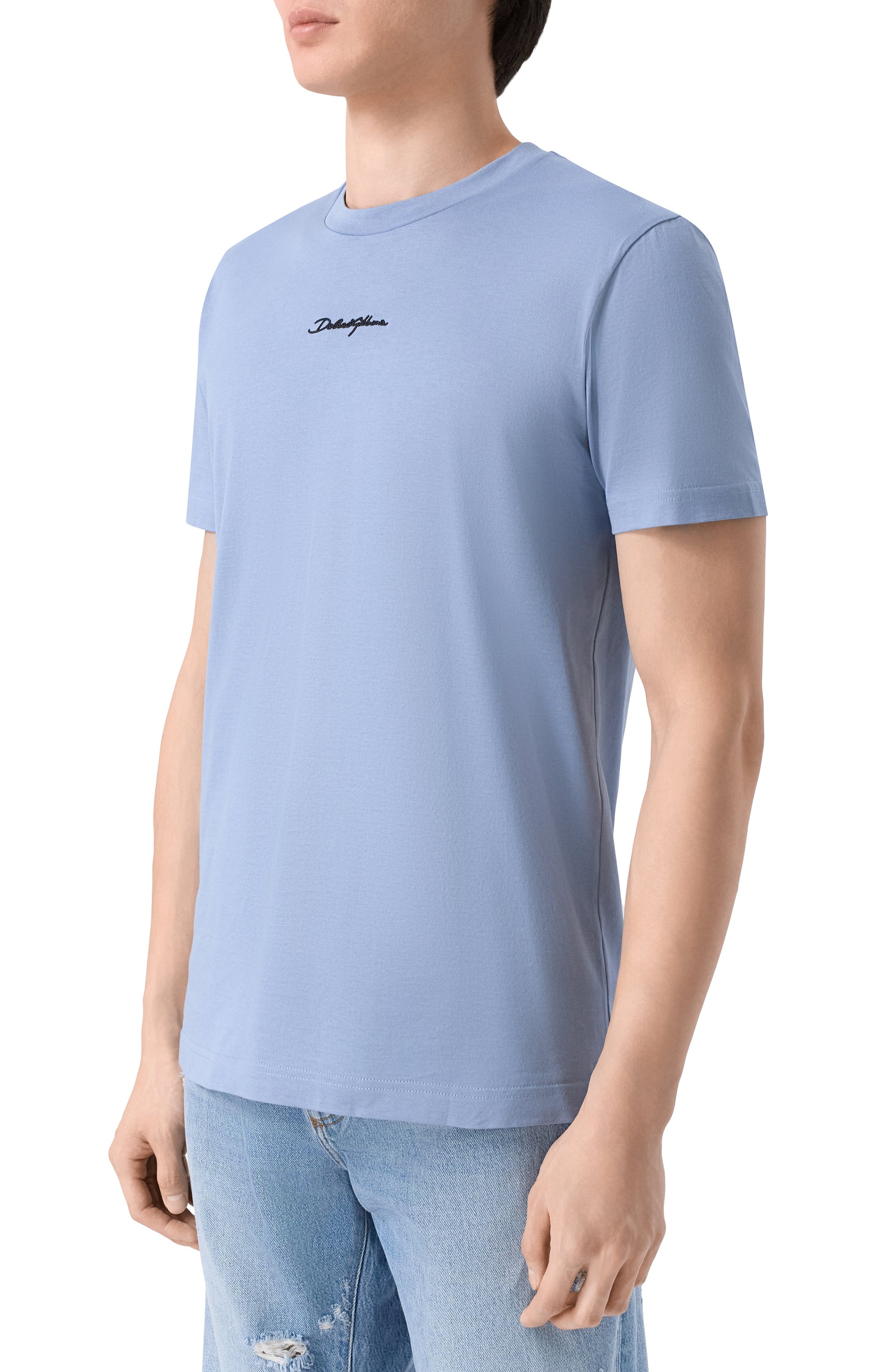 Хлопковая футболка DOLCE & GABBANA, арт. G8RN8Z/G7P0C, ф ото 3