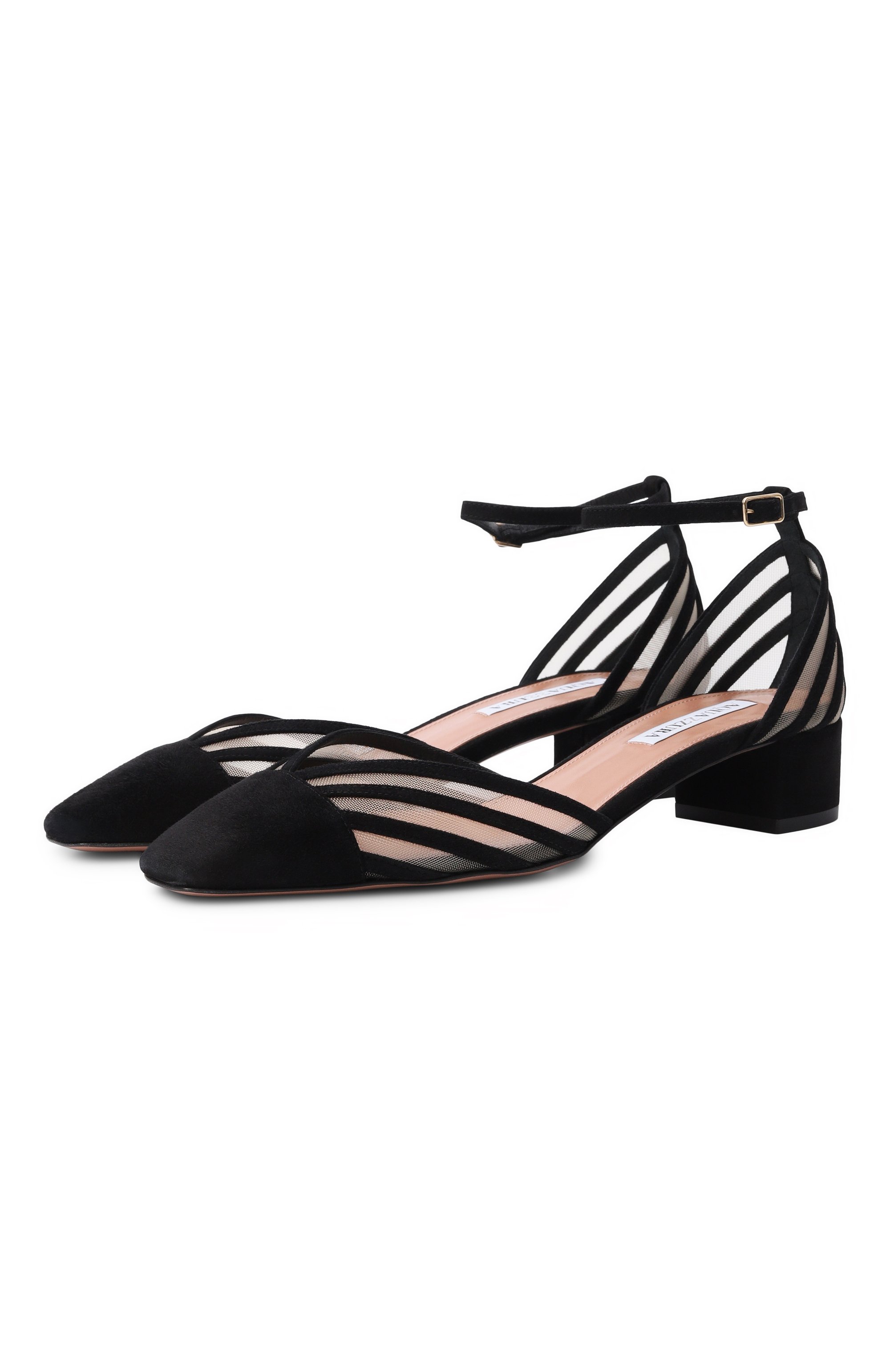 Комбинированные туфли alana 35 AQUAZZURA, арт. AANMIDP1-SFE-000, фото 1