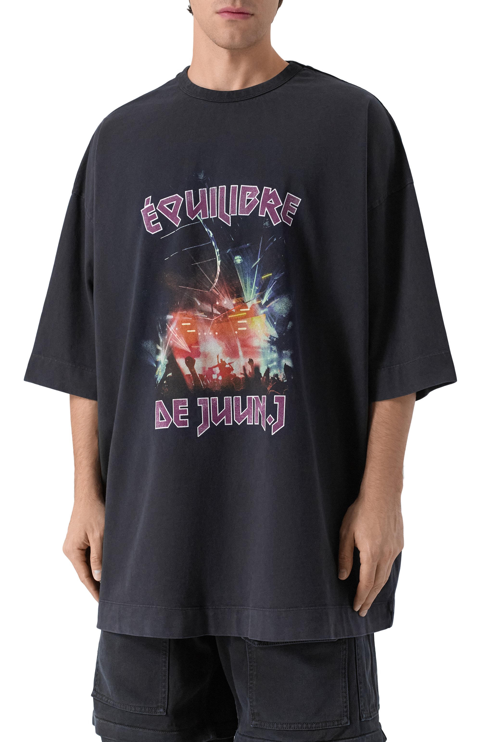 Хлопковая футболка JUUN.J темно-серого цвета по цене 37800 руб., арт. JC5742P26R, фото 3 Хлопковая футболка JUUN.J, арт. JC5742P26R, фото 3