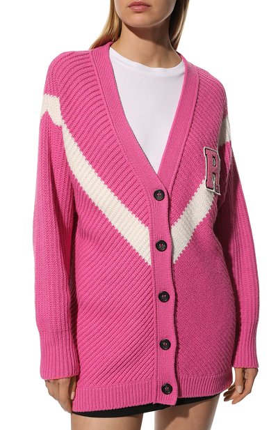 Кардиган REDVALENTINO розового цвета по цене 62650 руб., арт. XR3KA03H/6BV, фото 3 Кардиган REDVALENTINO, арт. XR3KA03H/6BV, фото 3