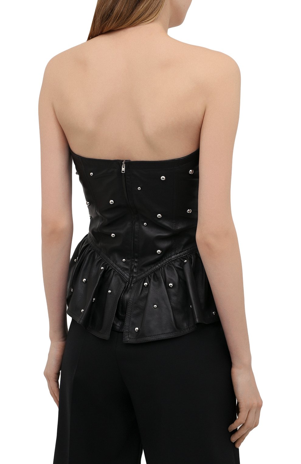 Кожаный топ ISABEL MARANT черного цвета по цене 236000 руб., арт. HT2120-21E001I/AZINA, фото 4 Кожаный топ ISABEL MARANT, арт. HT2120-21E001I/AZINA, фото 4