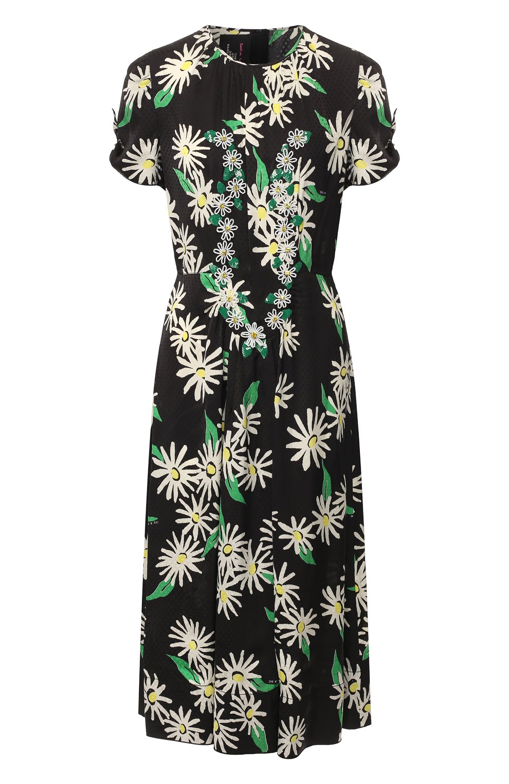 Платье из вискозы MARC JACOBS (THE) черного цвета по цене 79250 руб., арт. V5000010, фото 1 Платье из вискозы MARC JACOBS (THE), арт. V5000010, фото 1