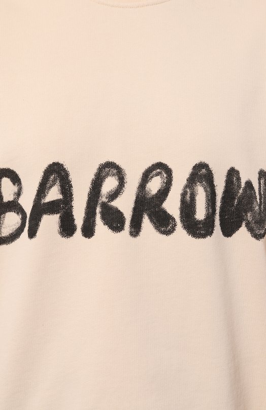 Хлопковый свитшот Barrow F4BWW0SW107 Бежевый  F4BWW0SW107 Фото 5