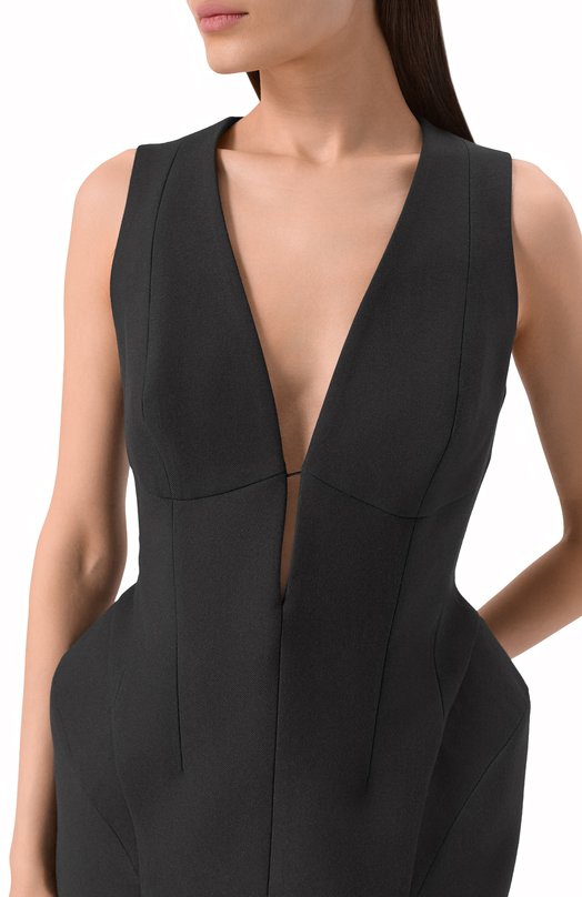 Платье из шерсти и вискозы Borne Bourgeois SW-DR-BO-2024 Чёрный  SW-DR-BO-2024 Фото 4