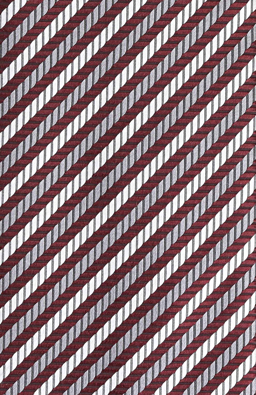 Шелковый галстук в полоску ZEGNA бордового цвета по цене 17950 руб., арт. Z9D101L8, фото 3 Шелковый галстук в полоску ZEGNA, арт. Z9D101L8, фото 3