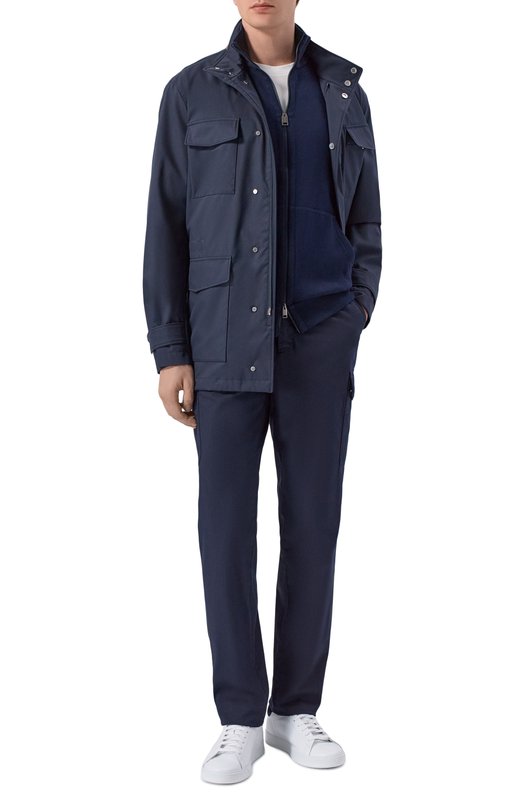 Кожаные кеды Kiton USSK059N01411_001 Белый  USSK059N01411_001 Фото 2