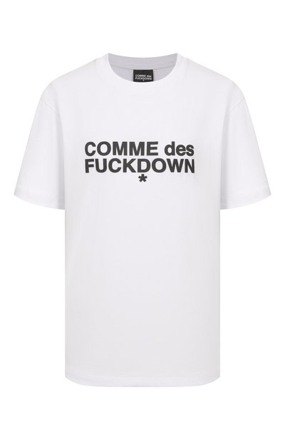 Женская хлопковая футболка COMME DES FUCKDOWN, арт. CFABW01356