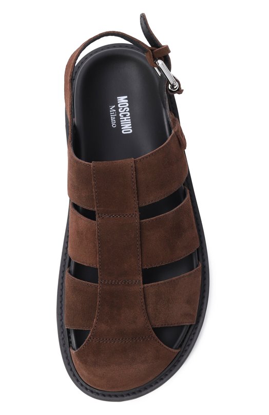 Замшевые сандалии Moschino MA10073G10/ME0 Коричневый  MA10073G10/ME0 Фото 6