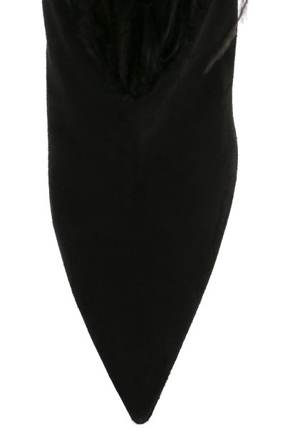 Замшевые ботильоны lily SAINT LAURENT, арт. 592209/L1B10, фото 5