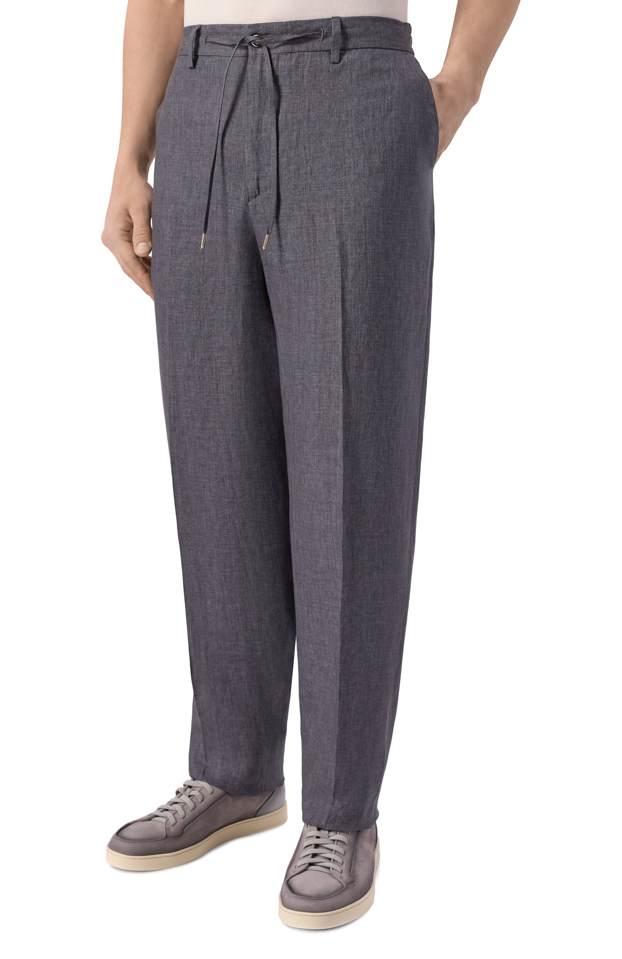 Льняные брюки ANDREA CAMPAGNA, арт. C0VENTSLFSAC/300118, фото 3