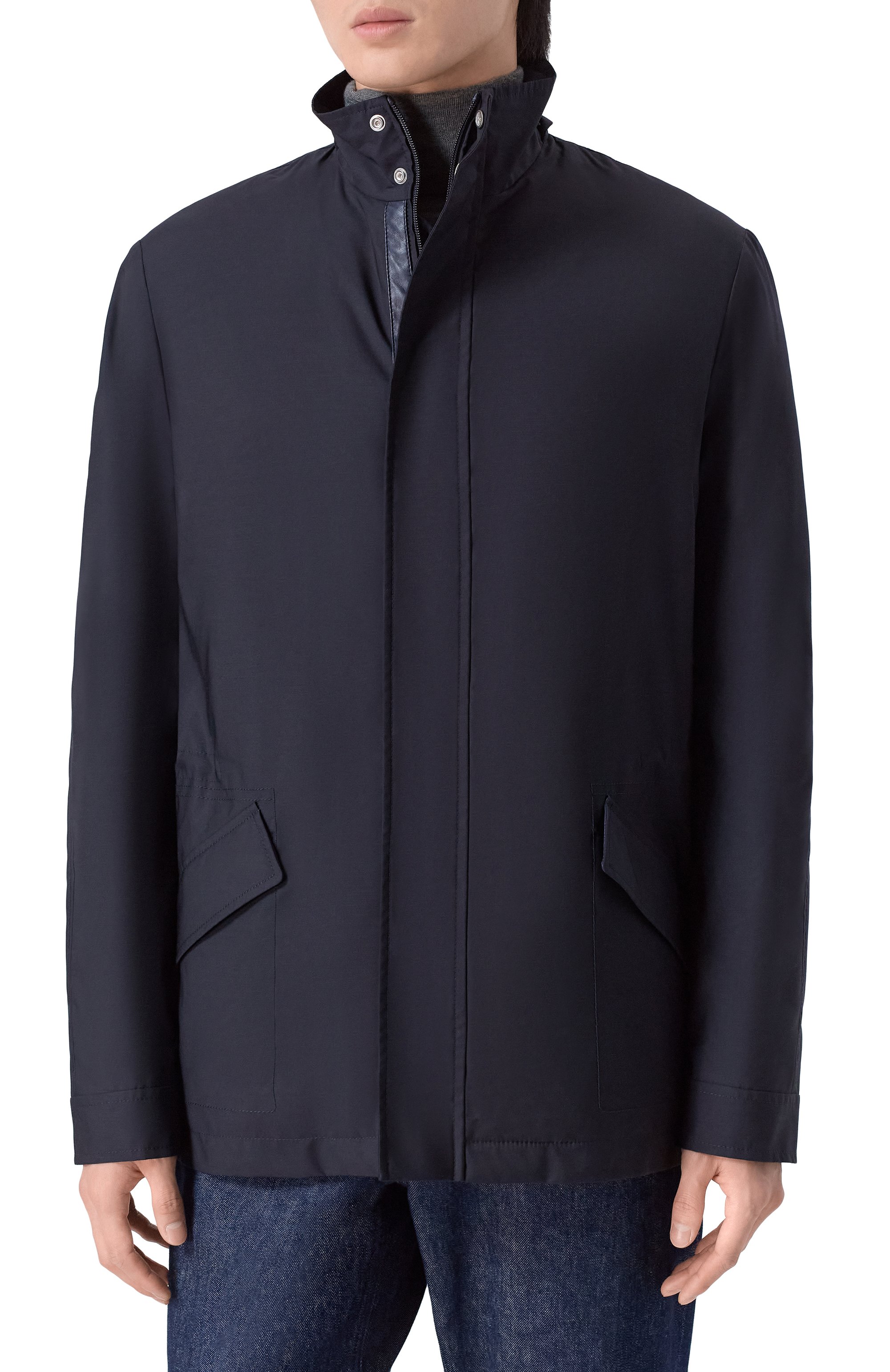 Плащ из шерсти и шелка ZILLI, арт. ASAL00M0256VREH00, фото 3