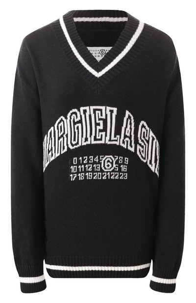 Женский пуловер из хлопка и шерсти MM6, арт. S52HN0009/M13085