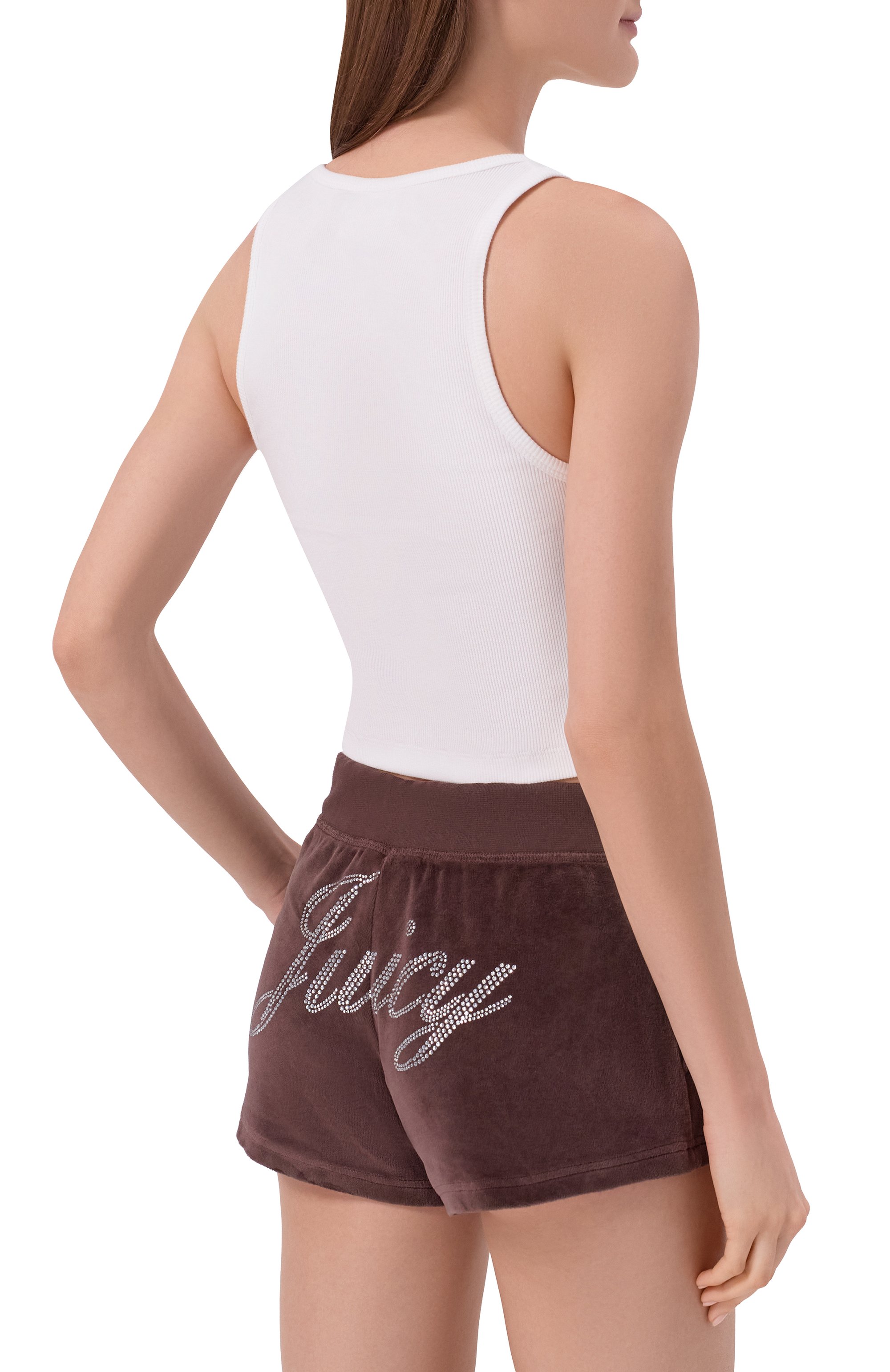 Хлопковая майка SPORTY AND RICH, арт. T0116716689WH01/JUICY CR0WN RIBBED TANK, фото 4