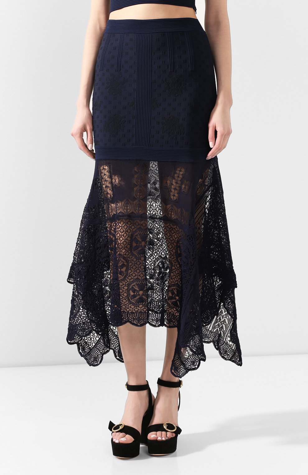 Юбка из вискозы ALEXANDER MCQUEEN, арт. 622719/Q1AN3, фото 3