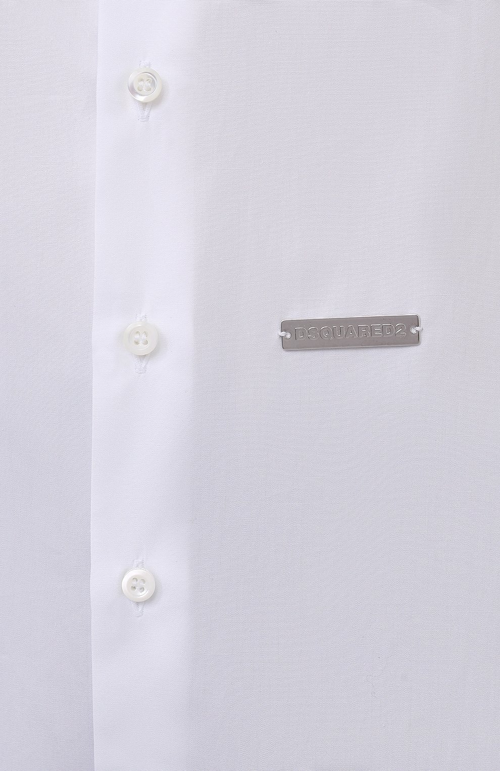 Хлопковая рубашка DSQUARED2 белого цвета по цене 30800 руб., арт. S72DL0684/S36275, фото 5 Хлопковая рубашка DSQUARED2, арт. S72DL0684/S36275, фото 5