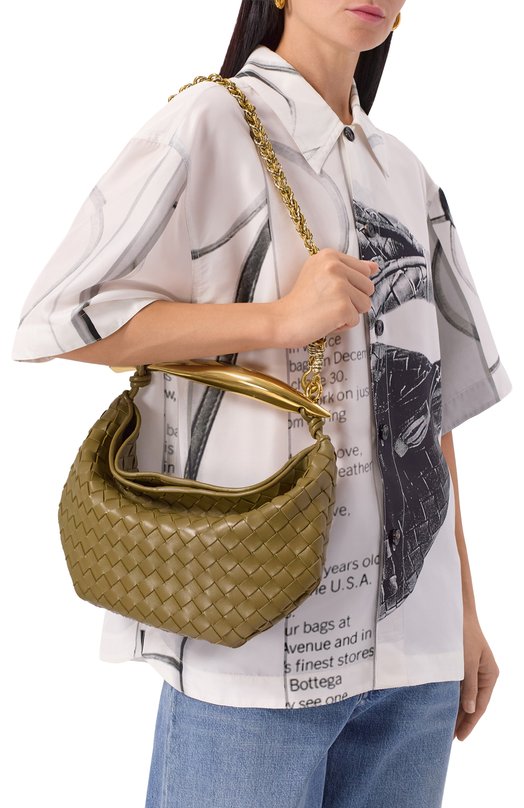 Сумка Sardine small Bottega Veneta 816913/V4SC9 Хаки  816913/V4SC9 Фото 2