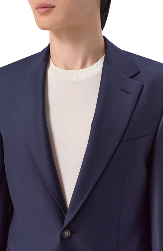 Шерстяной пиджак BOSS Camel 50509910 Синий  50509910 Фото 6