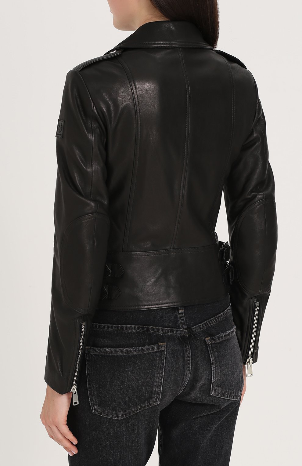Приталенная кожаная куртка с косой молнией BELSTAFF, арт. 72020230/L81N0225, фото 4