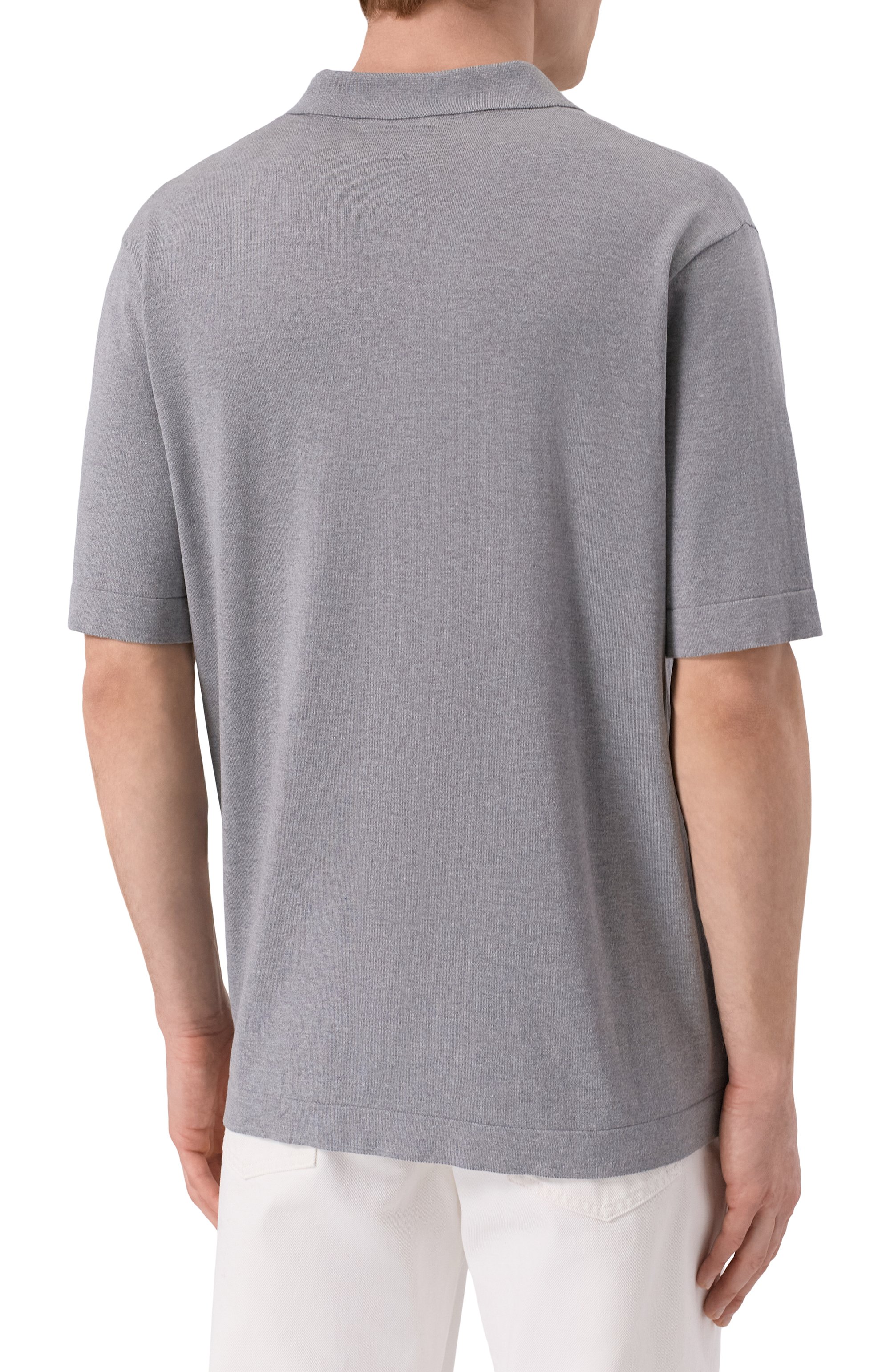 Поло из шелка и хлопка BALMAIN, арт. GH1GB044/KJ53, фото 4