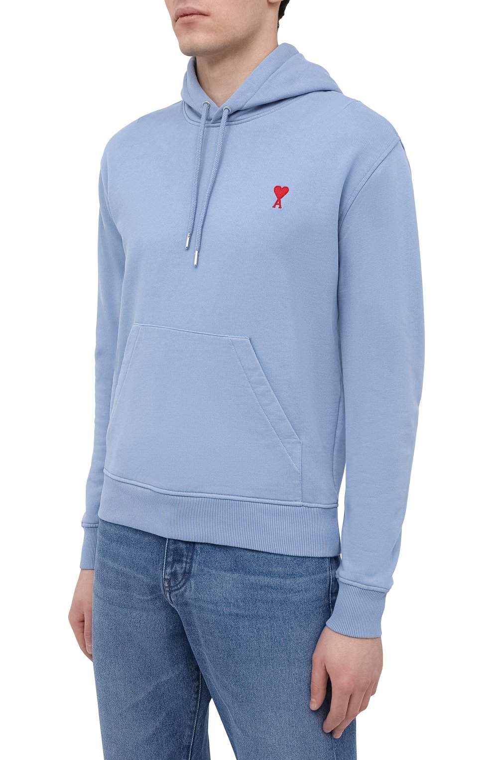 Хлопковое худи AMI, арт. E21HJ008.730, фото 3