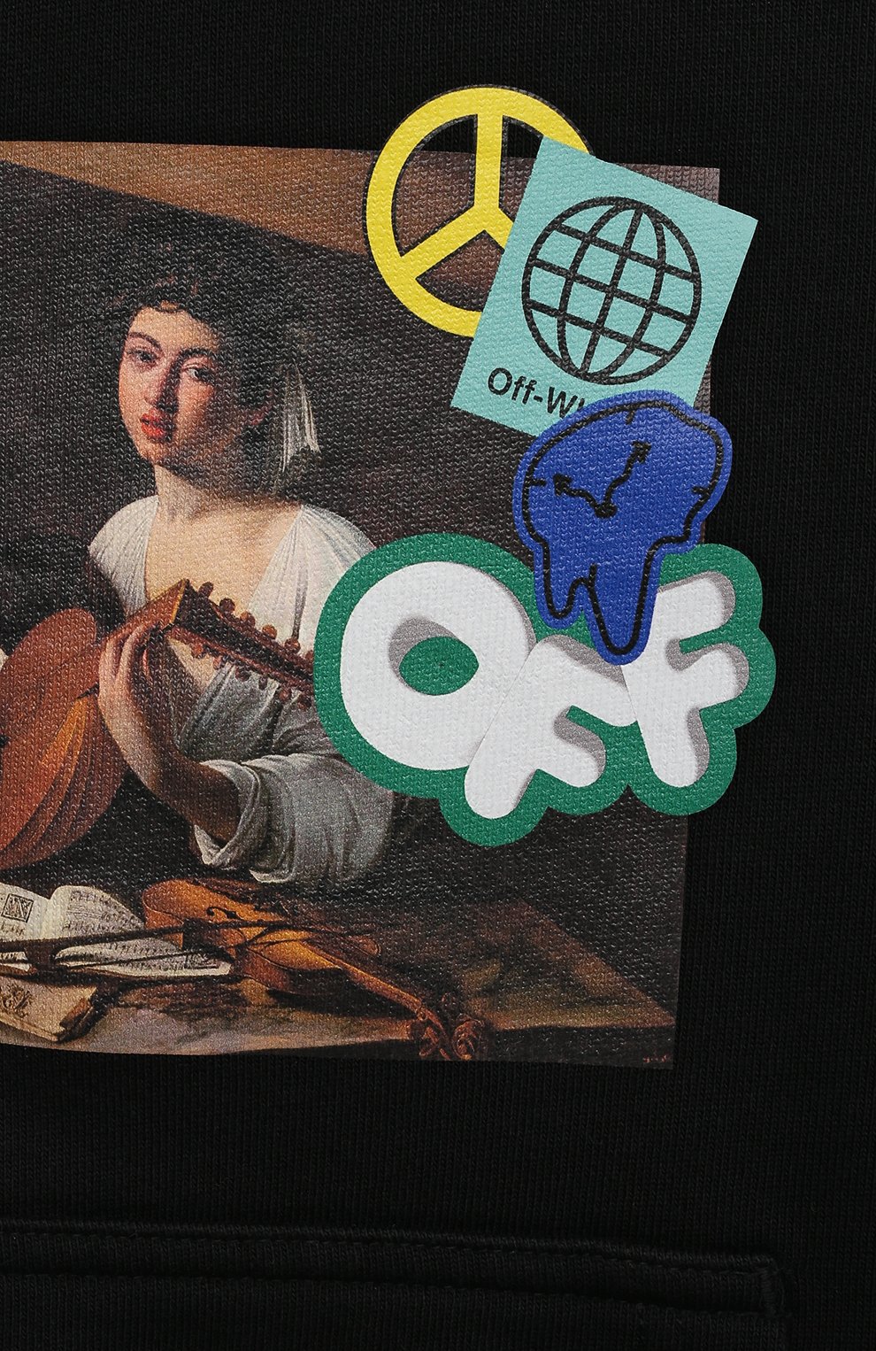 Хлопковое худи OFF-WHITE, арт. 0BBB001F23FLE003, фото 3