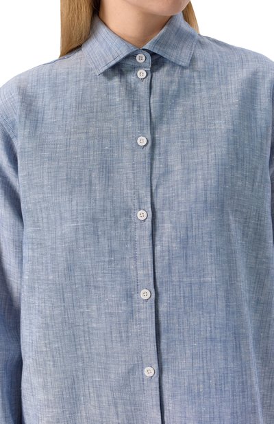 Рубашка изо льна и хлопка ZIMMERLI, арт. 4697-13000, фото 5