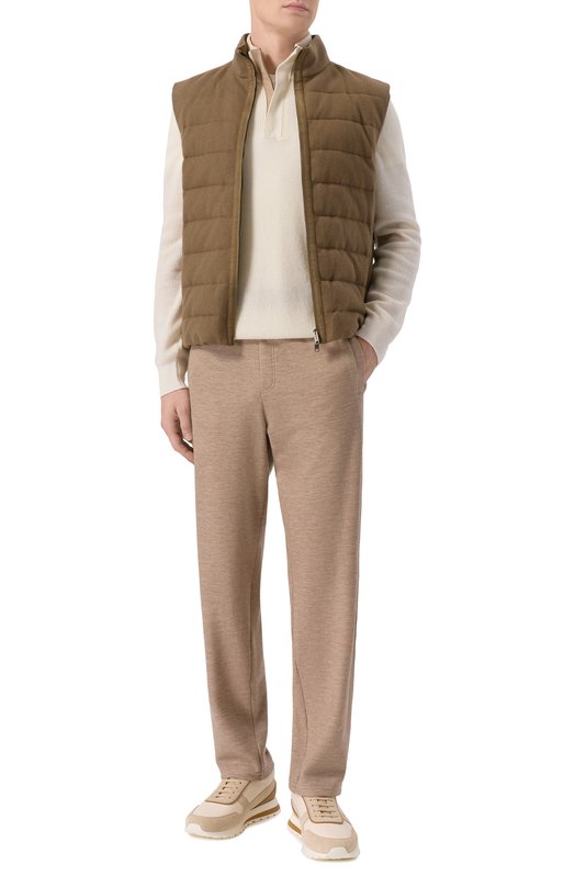 Кашемировые брюки Zilli JSP304M0313V00000 Бежевый  JSP304M0313V00000 Фото 2