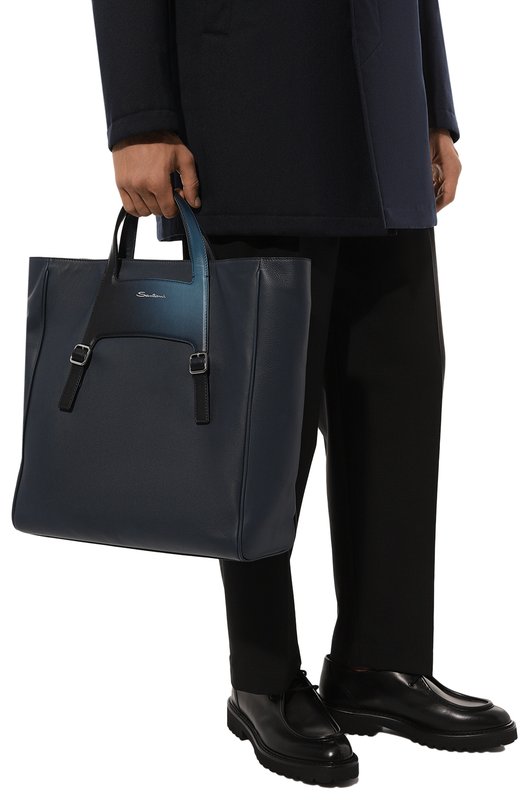 Сумка-тоут Santoni UIBBA2367DB-ATU7U5S Синий  UIBBA2367DB-ATU7U5S Фото 2