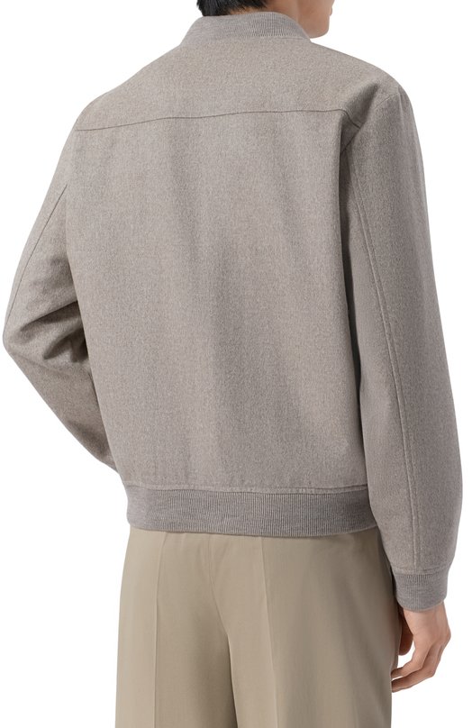 Шерстяной бомбер 12 STOREEZ 135900 Серый  135900 Фото 4