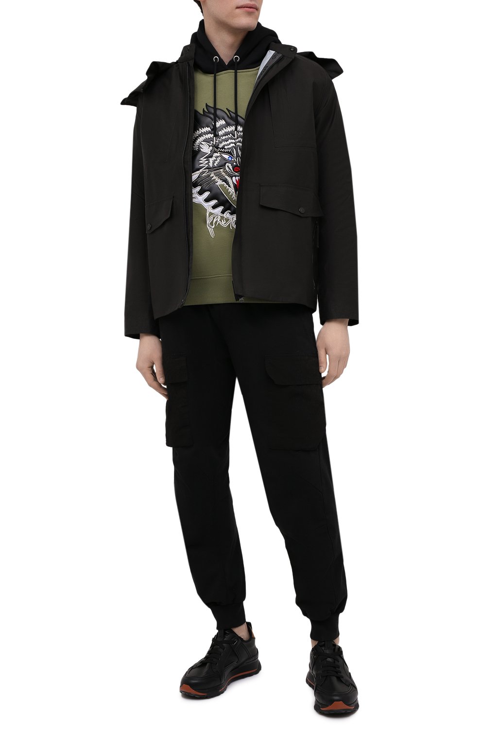 【fuumii】 Мужской хаки хлопковое худи kenzo x kansai yamamoto KENZO купить в