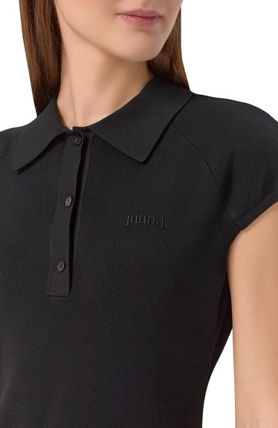 Платье JUUN.J черного цвета по цене 89950 руб., арт. JW645UW01, фото 4 Платье JUUN.J, арт. JW645UW01, фото 4