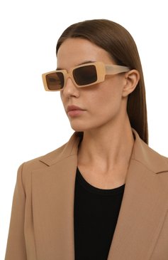 Женские солнцезащитные очки G.O.D. EYEWEAR бежевого цвета, арт. F0UR MILKY IV0RY W/BR0WN LENS | Фото 2 (Региональные ограничения белый список (Axapta Mercury): Не проставлено; Нос: Не проставлено; Материал: Пластик; Тип очков: С/з; Оптика Гендер: оптика-женское; Очки форма: Прямоугольные)