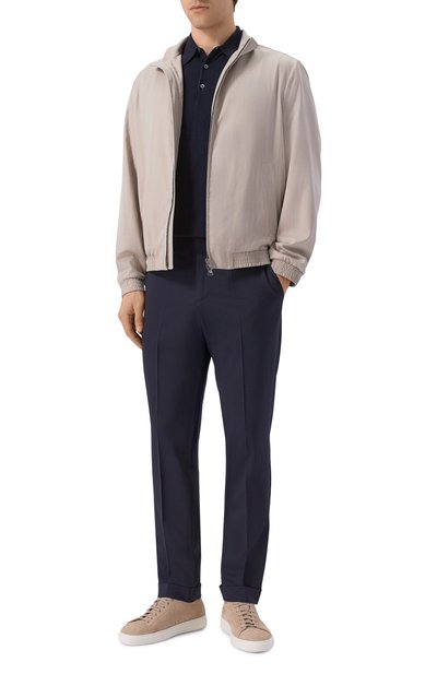 Шерстяные брюки MARCO PESCAROLO темно-синего цвета по цене 69650 руб., арт. CARACCI0L0/5316, фото 2 Шерстяные брюки MARCO PESCAROLO, арт. CARACCI0L0/5316, фото 2