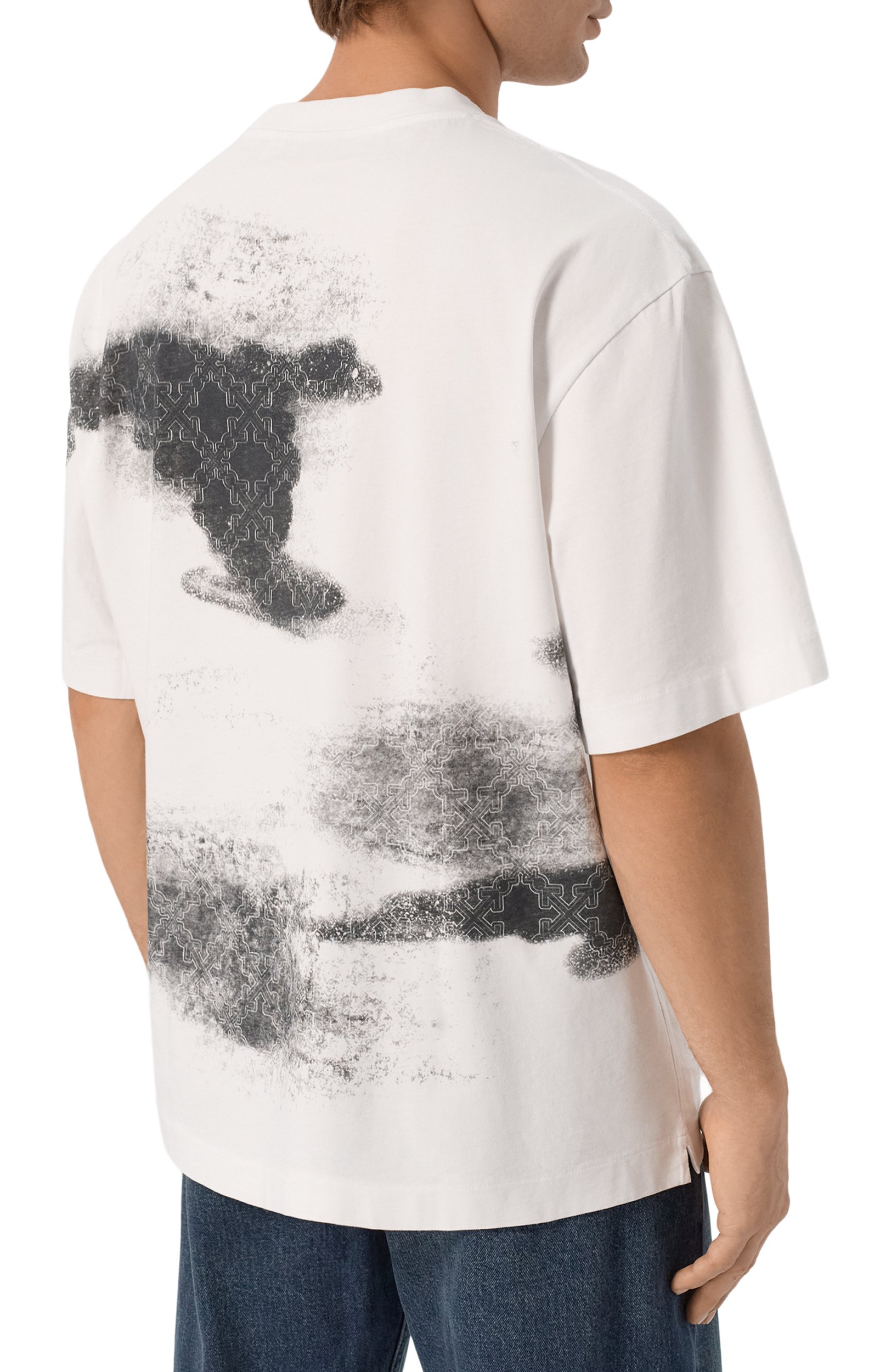Хлопковая футболка OFF-WHITE, арт. 0MAA120F26JER00R1, фото 4