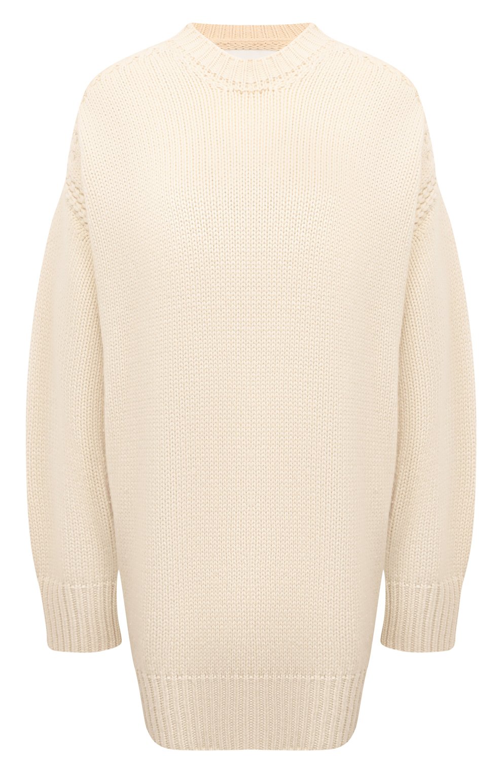 Кашемировый свитер SASUPHI кремового цвета по цене 227000 руб., арт. W24602/WS, фото 1 Кашемировый свитер SASUPHI, арт. W24602/WS, фото 1