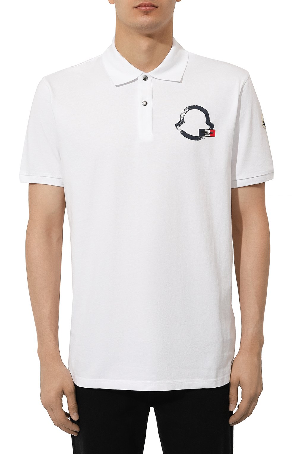 Хлопковое поло MONCLER, арт. 8A000-09-8390T, фото 3