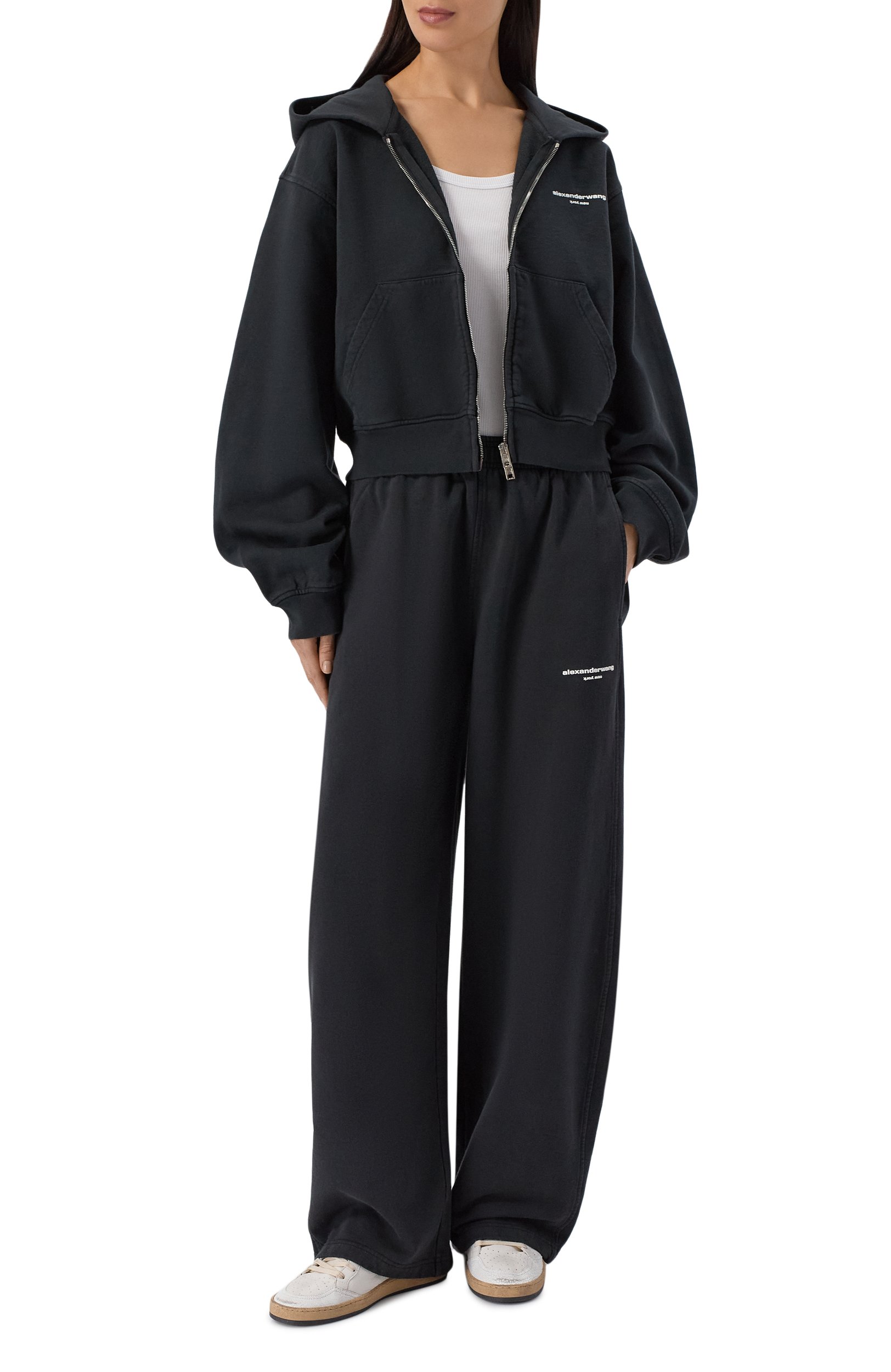 Хлопковая толстовка ALEXANDER WANG, арт. 1CC4262799, фото 2