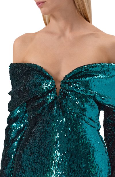 Платье с отделкой пайетками ZUHAIR MURAD, арт. FDR25352/EMSE012, фото 4