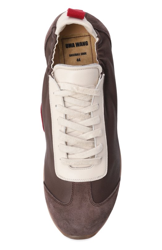 Кожаные кроссовки Uma Wang US9587 Коричневый  US9587 Фото 5