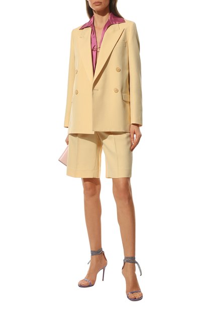 Текстильные босоножки giorgia crystal AMINA MUADDI, арт. GI0RGIA CRYSTAL SANDAL/SATIN/TANZANITE+TANZANITE C, фото 2