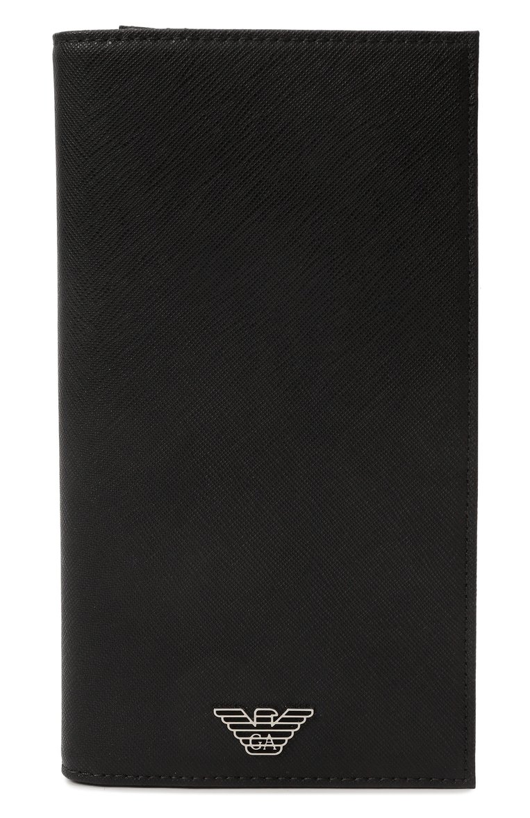 Мужской портмоне EMPORIO ARMANI черного цвета, арт. Y4R605/Y138E | Фото 1 (Материал: Синтетический материал, Текстиль; Нос: Не проставлено)