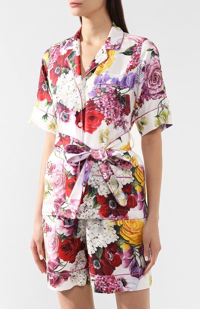 Шелковая блузка DOLCE & GABBANA, арт. F5K08T/HS10D, фото 3