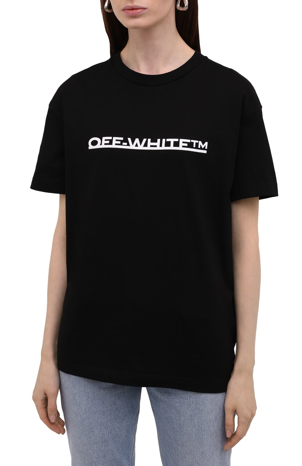 Хлопковая футболка OFF-WHITE, арт. 0WAA089F21JER004, фото 3