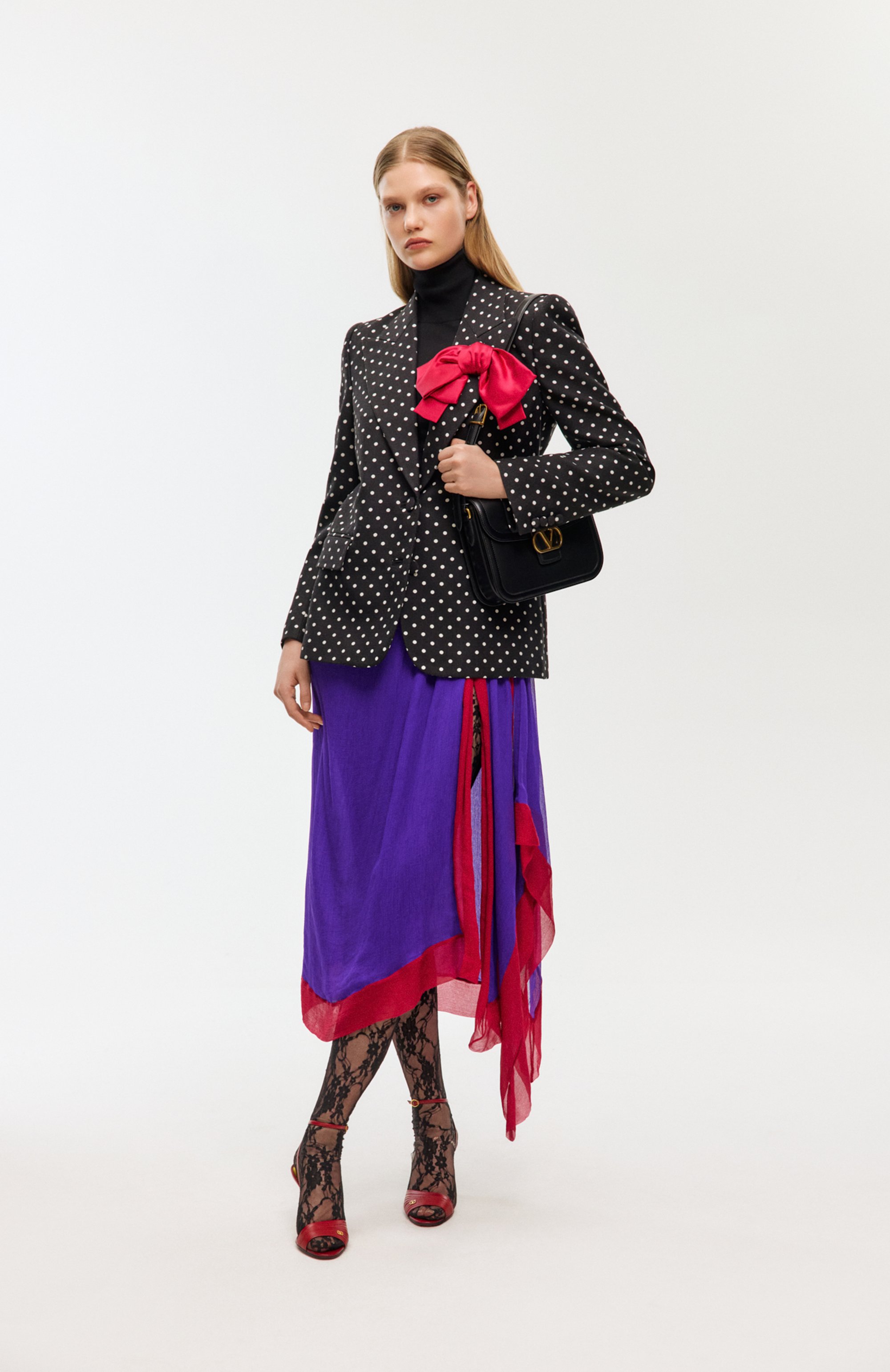 Шелковая юбка VALENTINO, арт. 7B3RADH5/9A6, фото 6